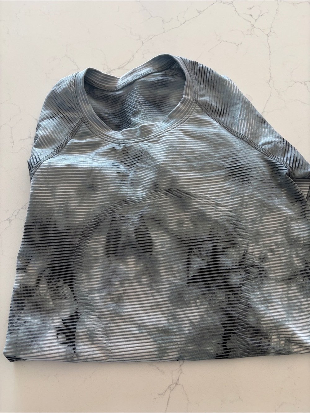 Women Grey & Black Tie-Dye Performance Top lululemon